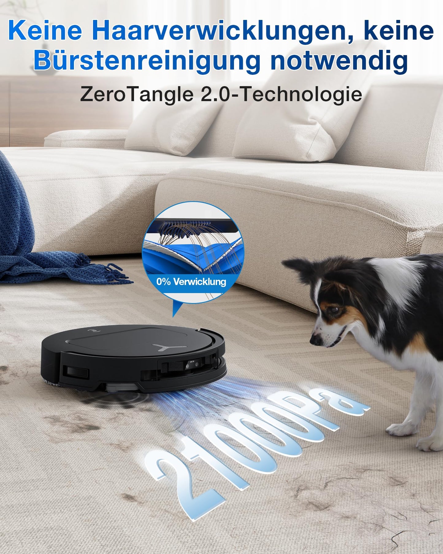 ECOVACS DEEBOT T50 PRO Omni Gen2 Saugroboter 21000Pa, Wischfunktion